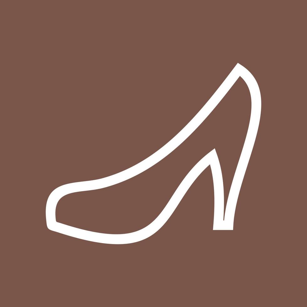 Heels Line Color Background Icon vector