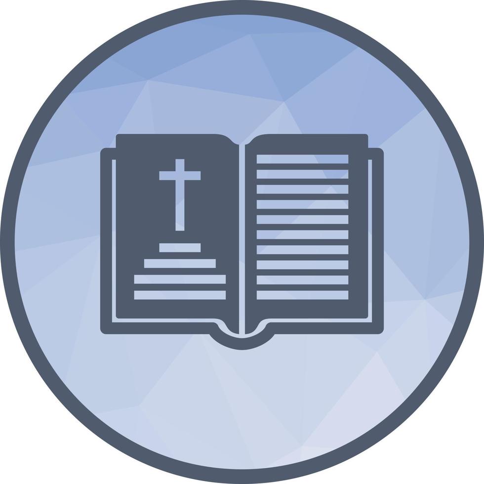 Holy Book Chapter Low Poly Background Icon vector