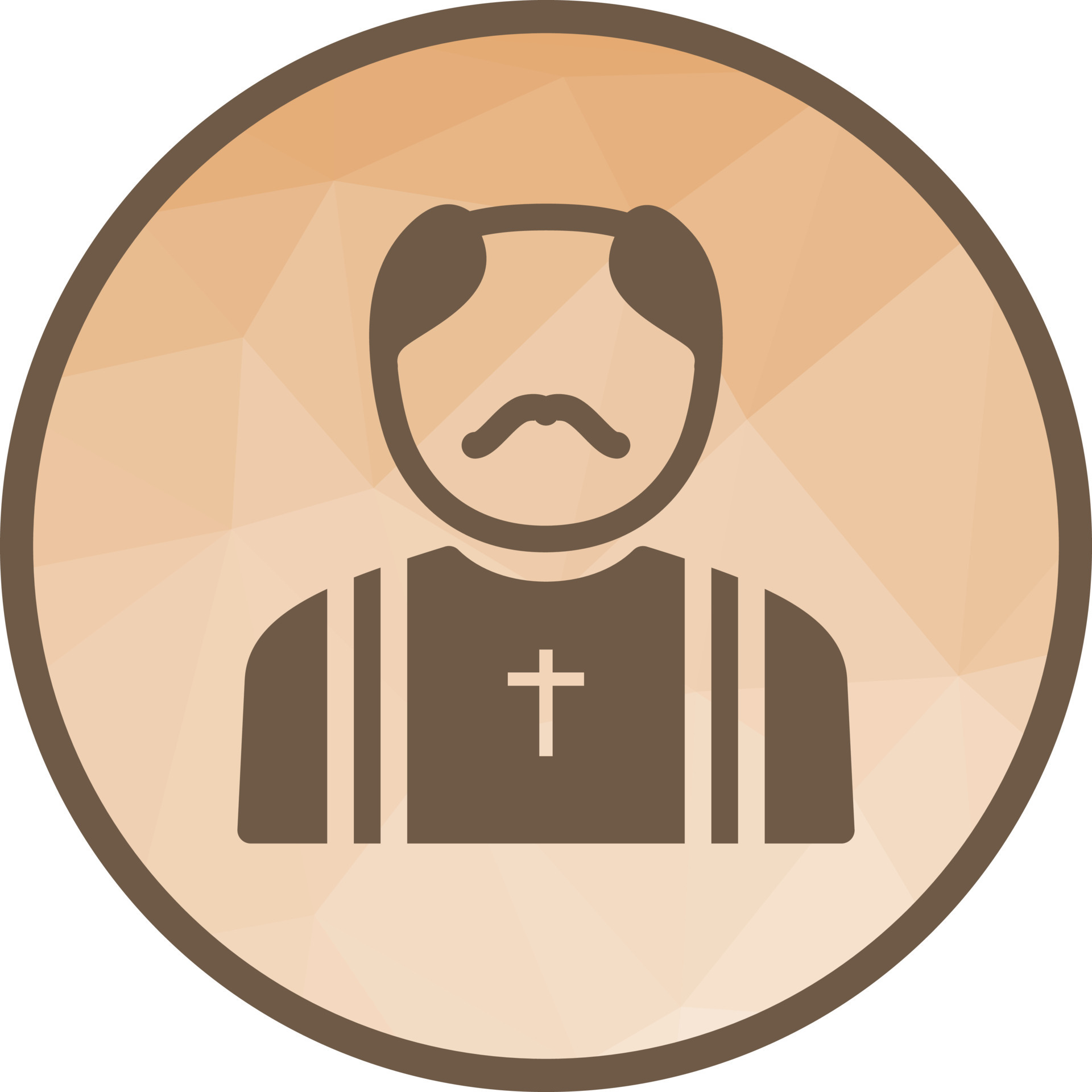 Priest Low Poly Background Icon 16669322 Vector Art at Vecteezy