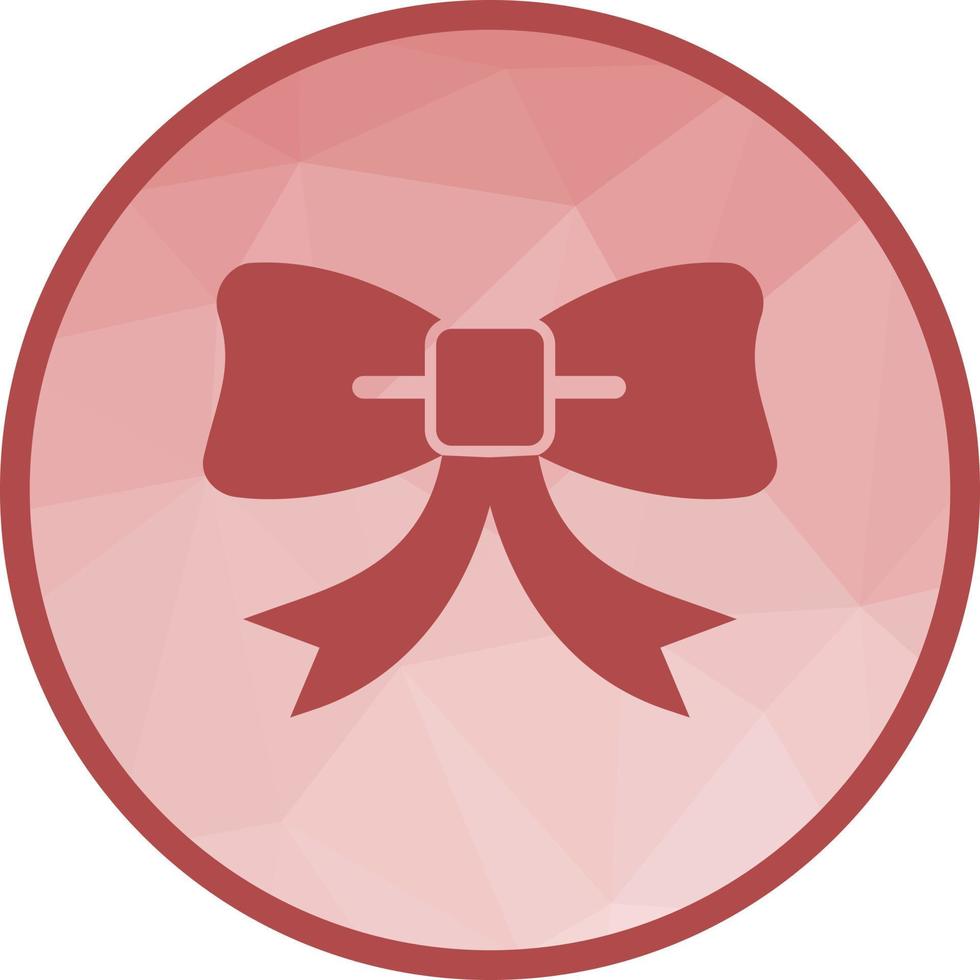Ribbon Low Poly Background Icon vector