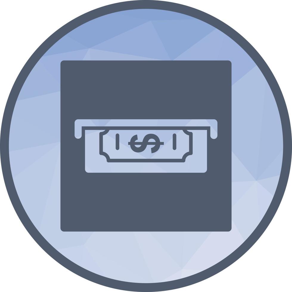 Slot of Bills Low Poly Background Icon vector