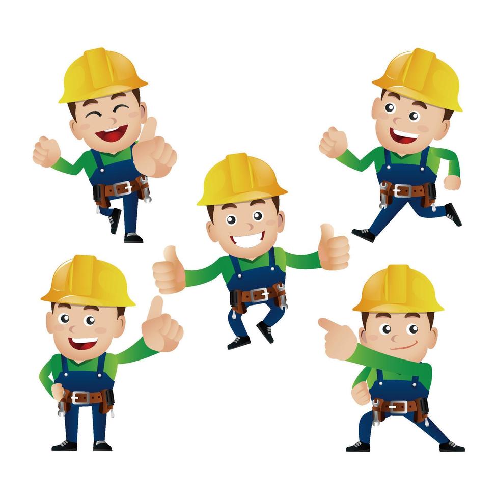 conjunto de personas - profesión - trabajador. constructor vector