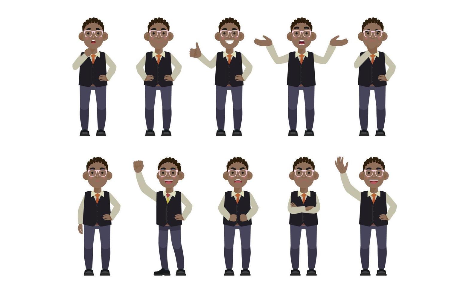 Flat set - people with different emotion vector