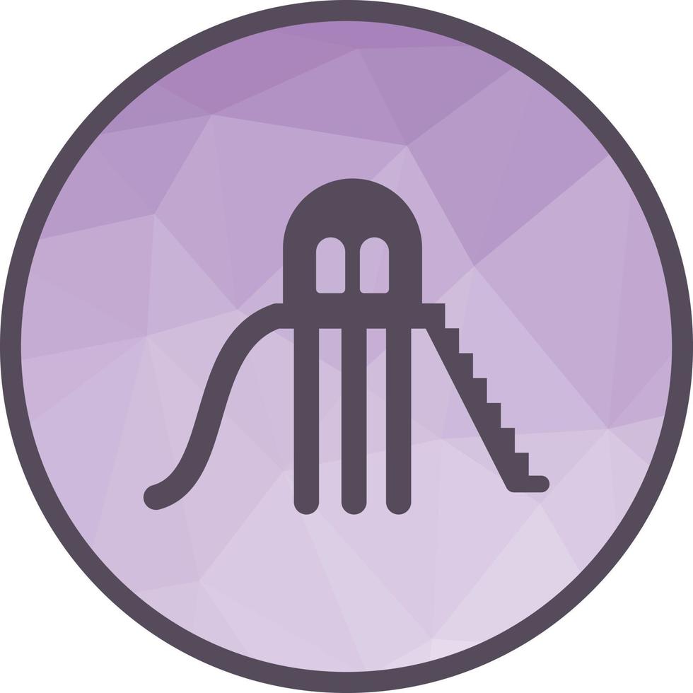 Slide Low Poly Background Icon vector