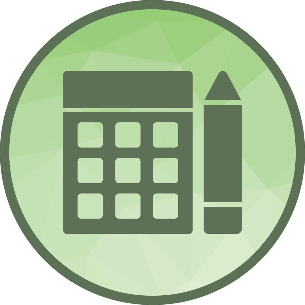 Budget Calculations Low Poly Background Icon vector