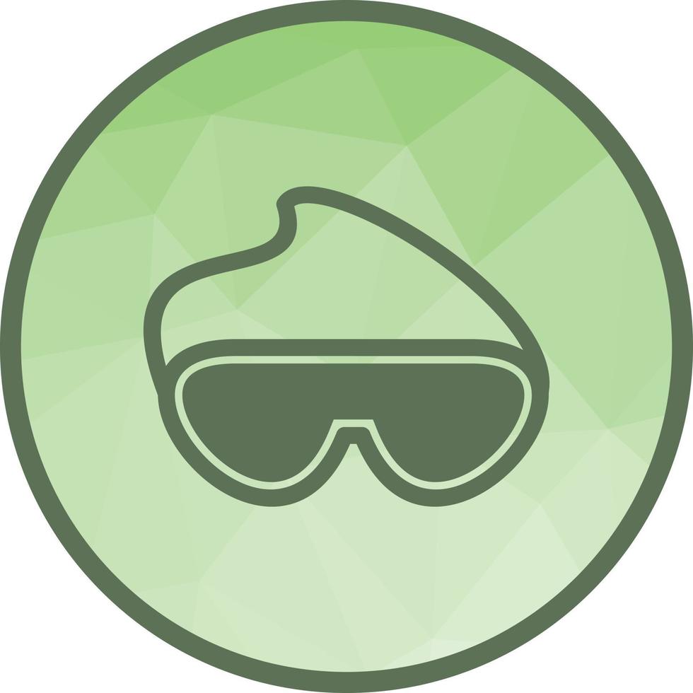 Goggles Low Poly Background Icon vector