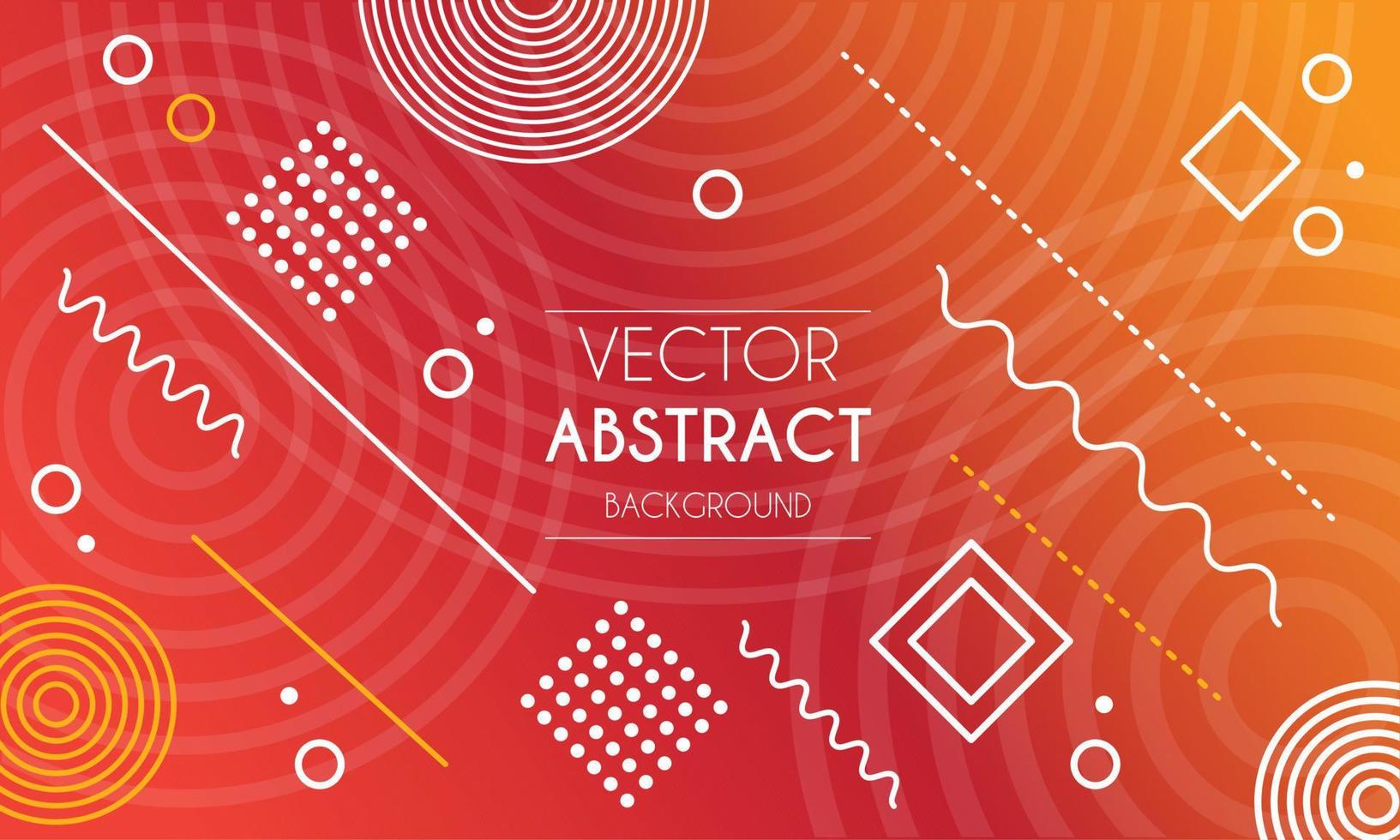 Geometric Gradient Abstract Background. Multipurpose Memphis Banner Vector