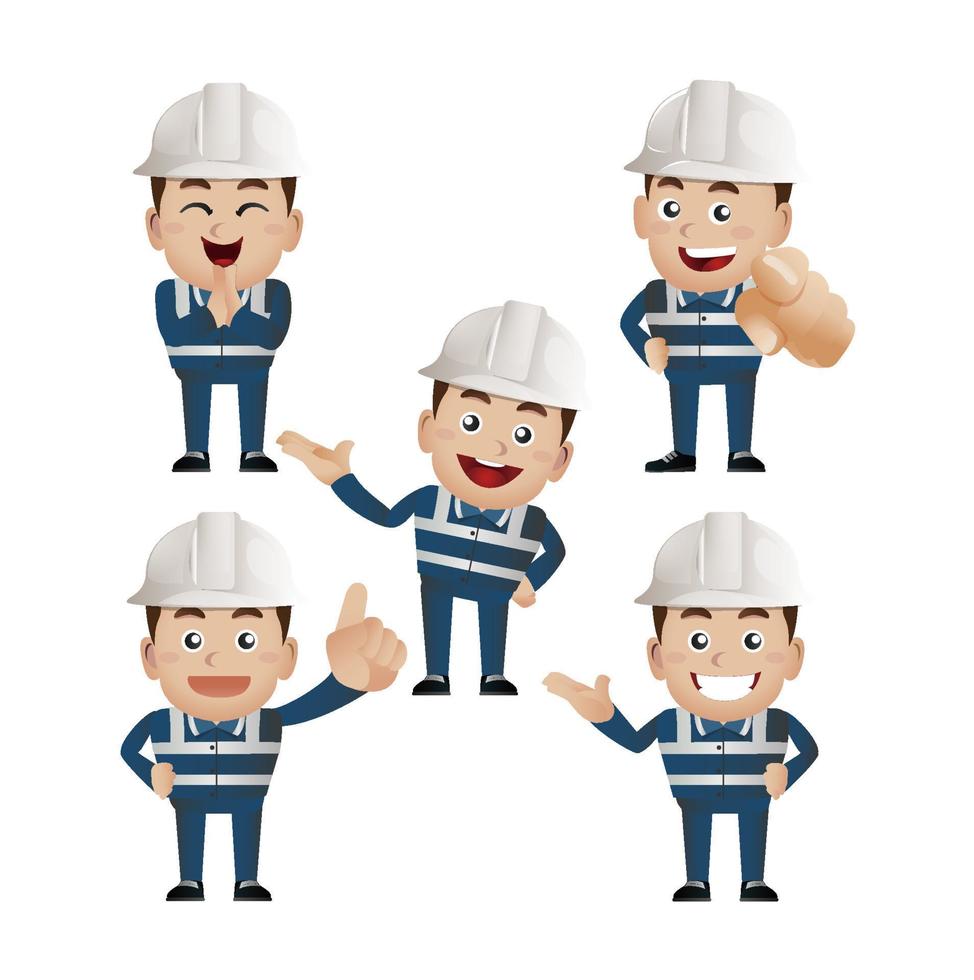 conjunto de personas - profesión - trabajador. constructor vector