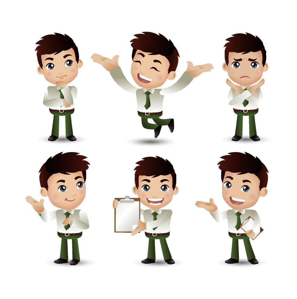 People with different poses vector
