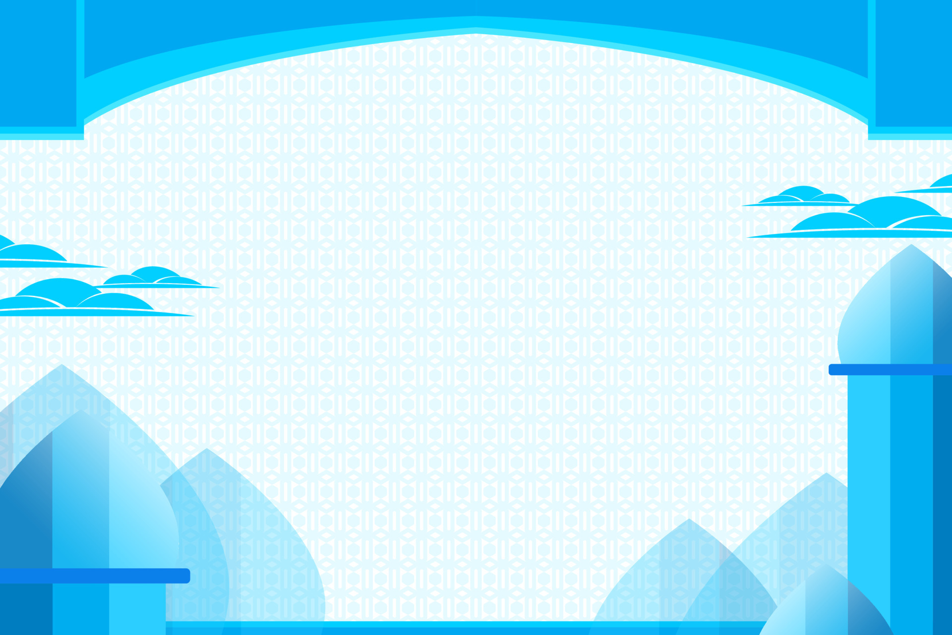 Islamic Blue Banner Background 16670165 Vector Art at Vecteezy