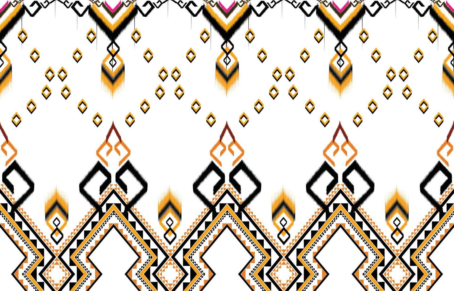 Ikat paisley. Geometric ethnic pattern oriental African American Pakistan,Asia,Aztec motif textile and bohemian.design for background, wallpaper,carpet print, fabric, batik,tile. Ikat pattern vector. vector