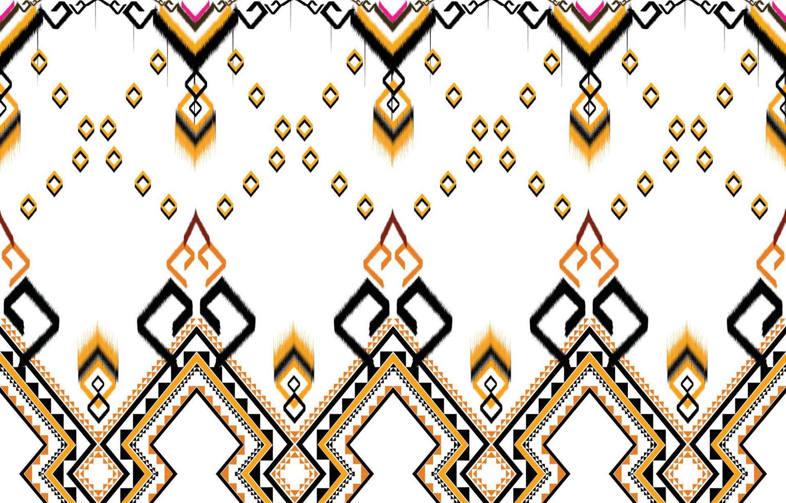 Ikat paisley. Geometric ethnic pattern oriental African American Pakistan,Asia,Aztec motif textile and bohemian.design for background, wallpaper,carpet print, fabric, batik,tile. Ikat pattern vector. vector