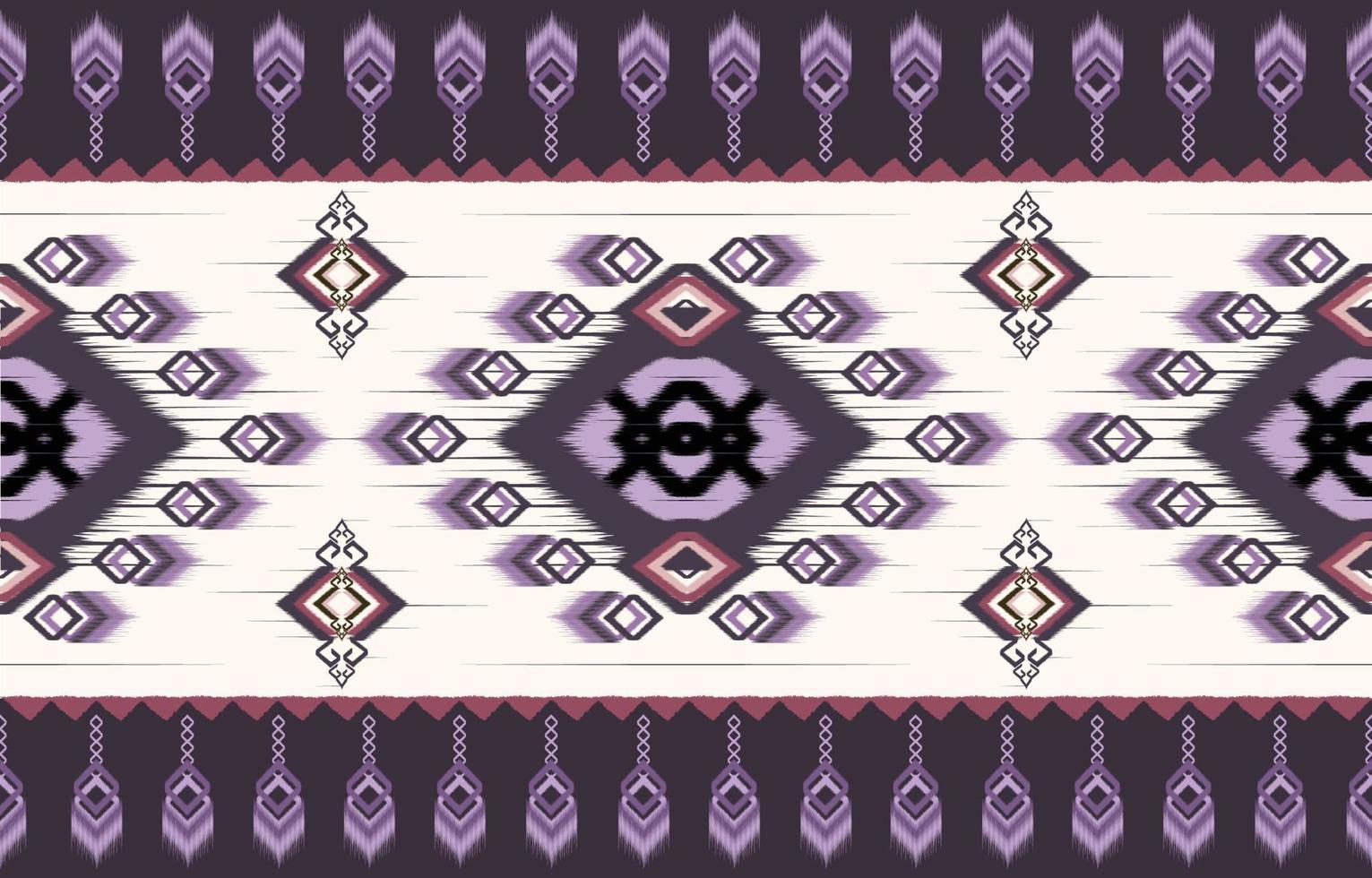 Ikat paisley. Geometric ethnic pattern oriental African American Pakistan,Asia,Aztec motif textile and bohemian.design for background, wallpaper,carpet print, fabric, batik,tile. Ikat pattern vector. vector