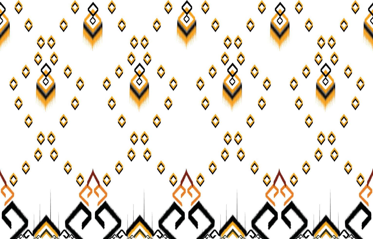 patrón de ikat. patrón étnico geométrico africano, americano, occidental, pakistán, asia, textil con motivos aztecas y bohemio. diseño para fondo, papel tapiz, estampado de alfombras, tela, batik, azulejo. vector de Paisley ikat.