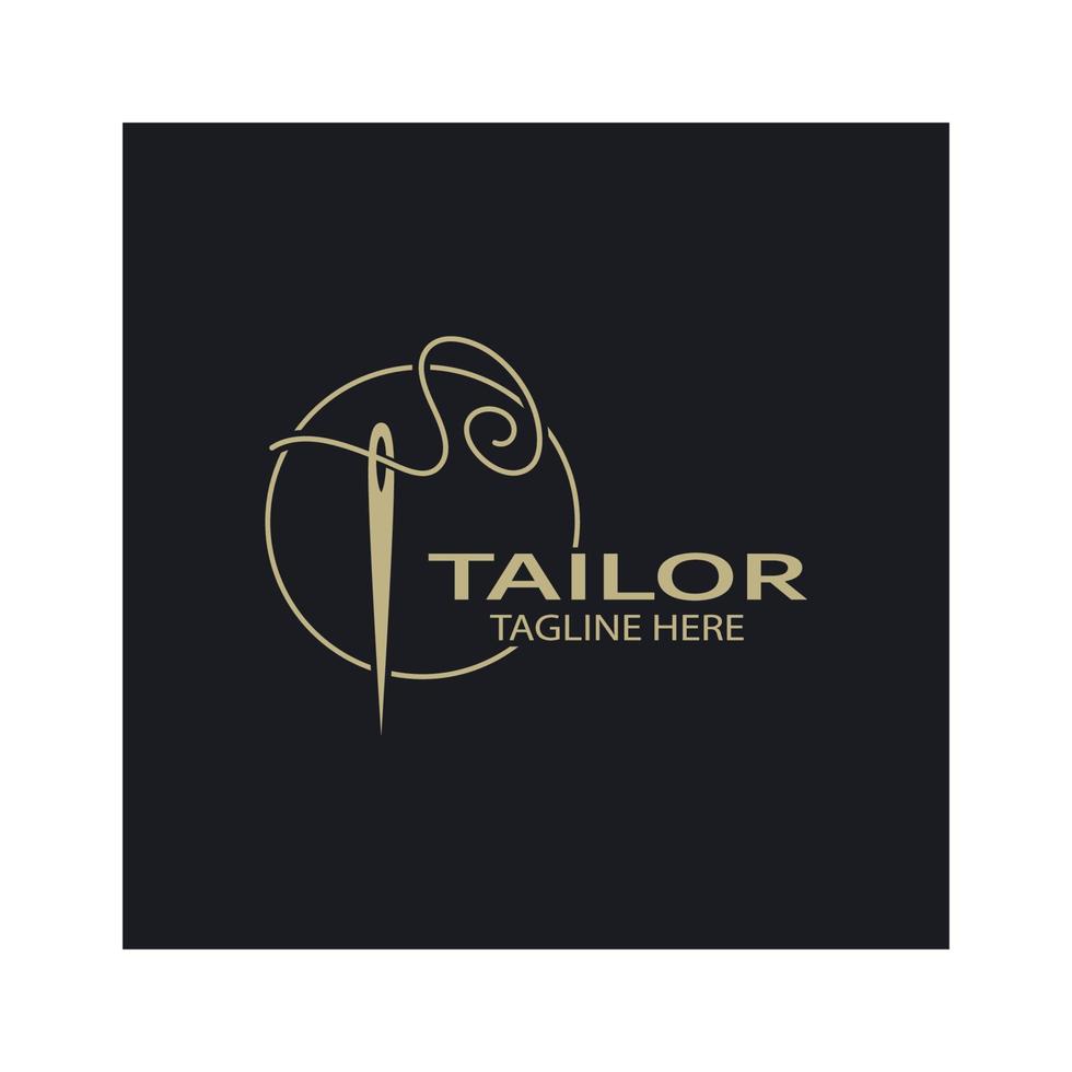 tailor logo icon illustration template combination of buttons for clothes, thread and sewing machine, for clothing product design, convection companies, fashion in vector form