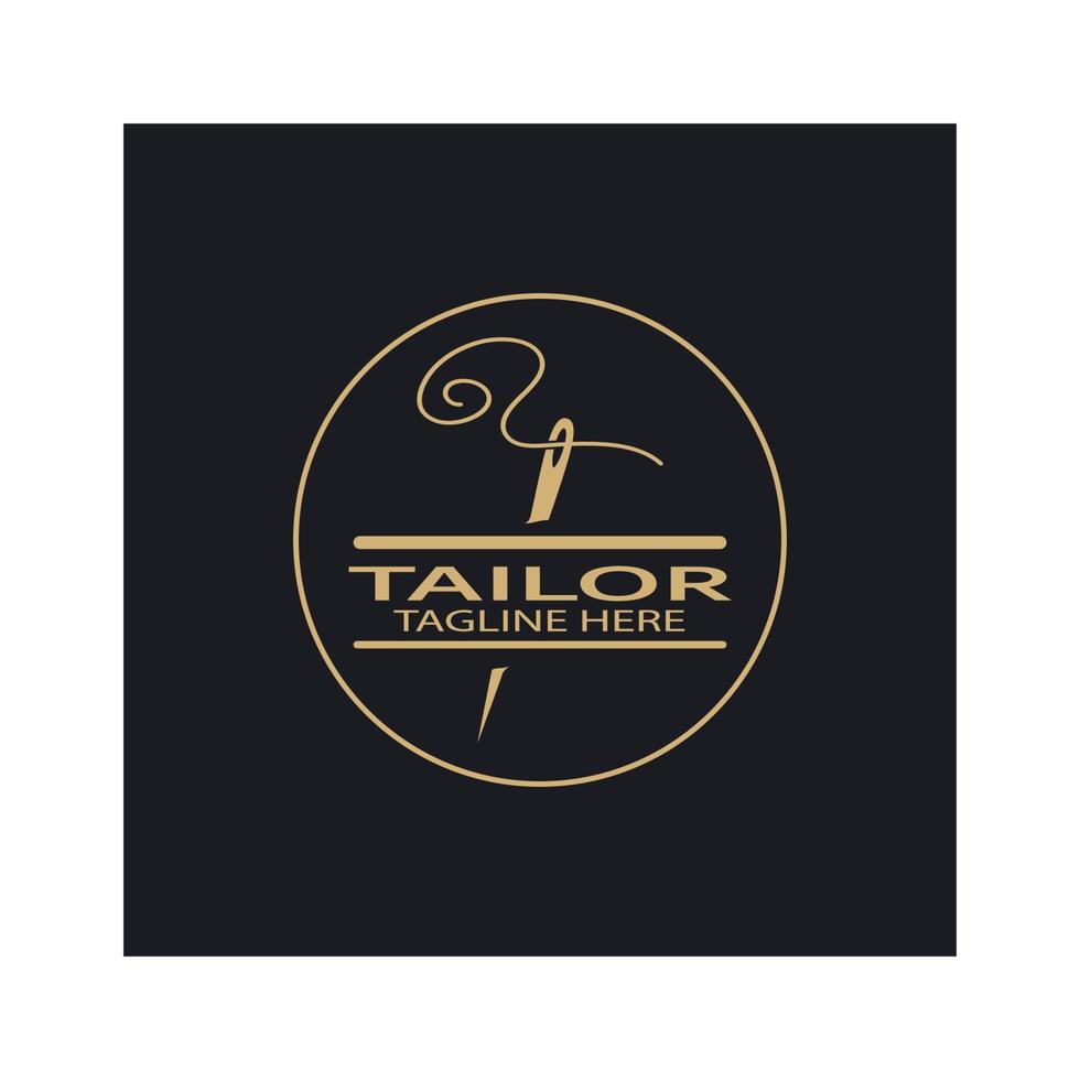 tailor logo icon illustration template combination of buttons for clothes, thread and sewing machine, for clothing product design, convection companies, fashion in vector form