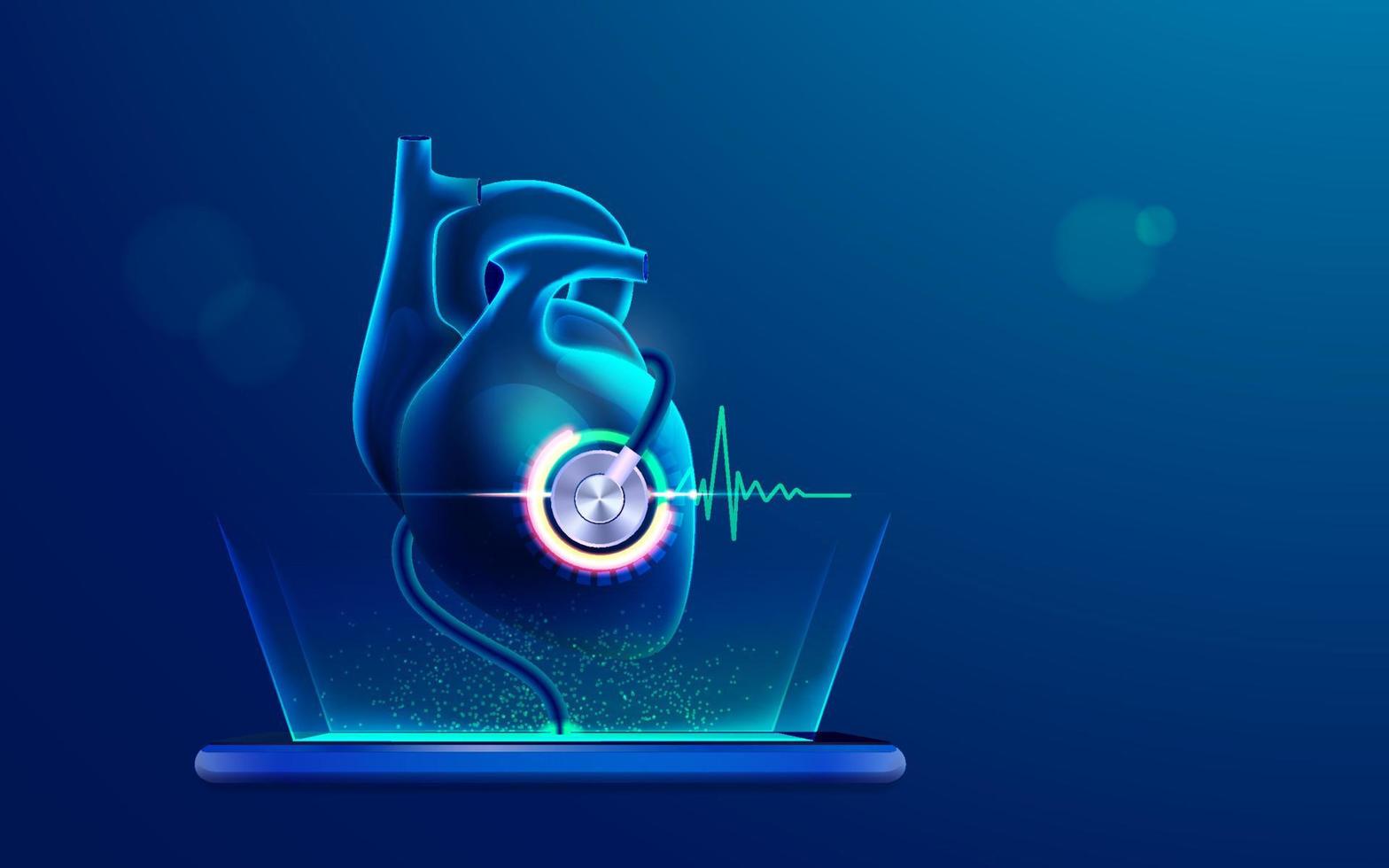 online medical tech vector