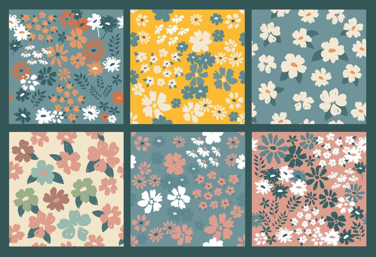 Floral background for textile, swimsuit, pattern covers, surface, wallpaper, gift wrap. vector