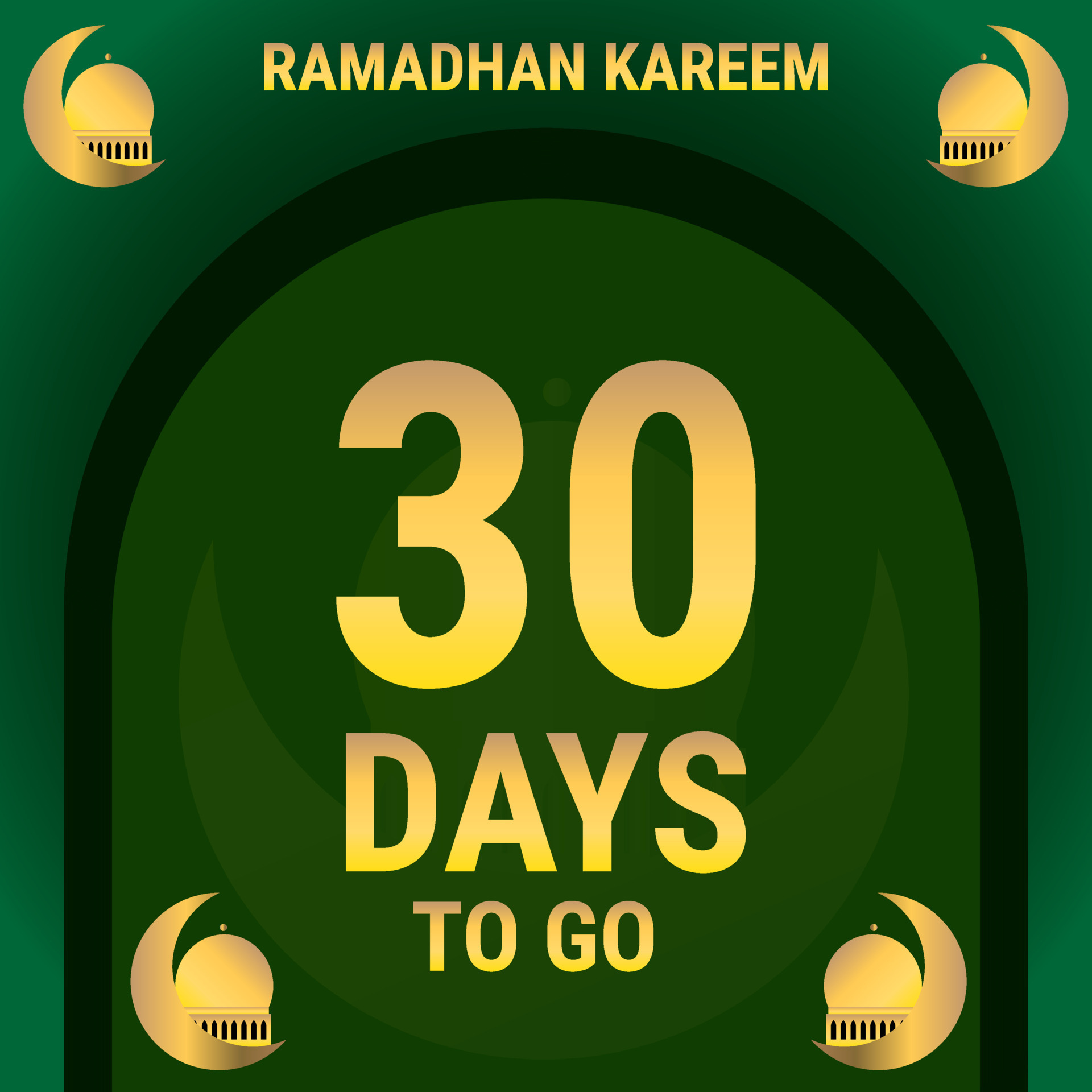 30 Days To Go Countdown Leaves Banner Day Calculating The Time For 