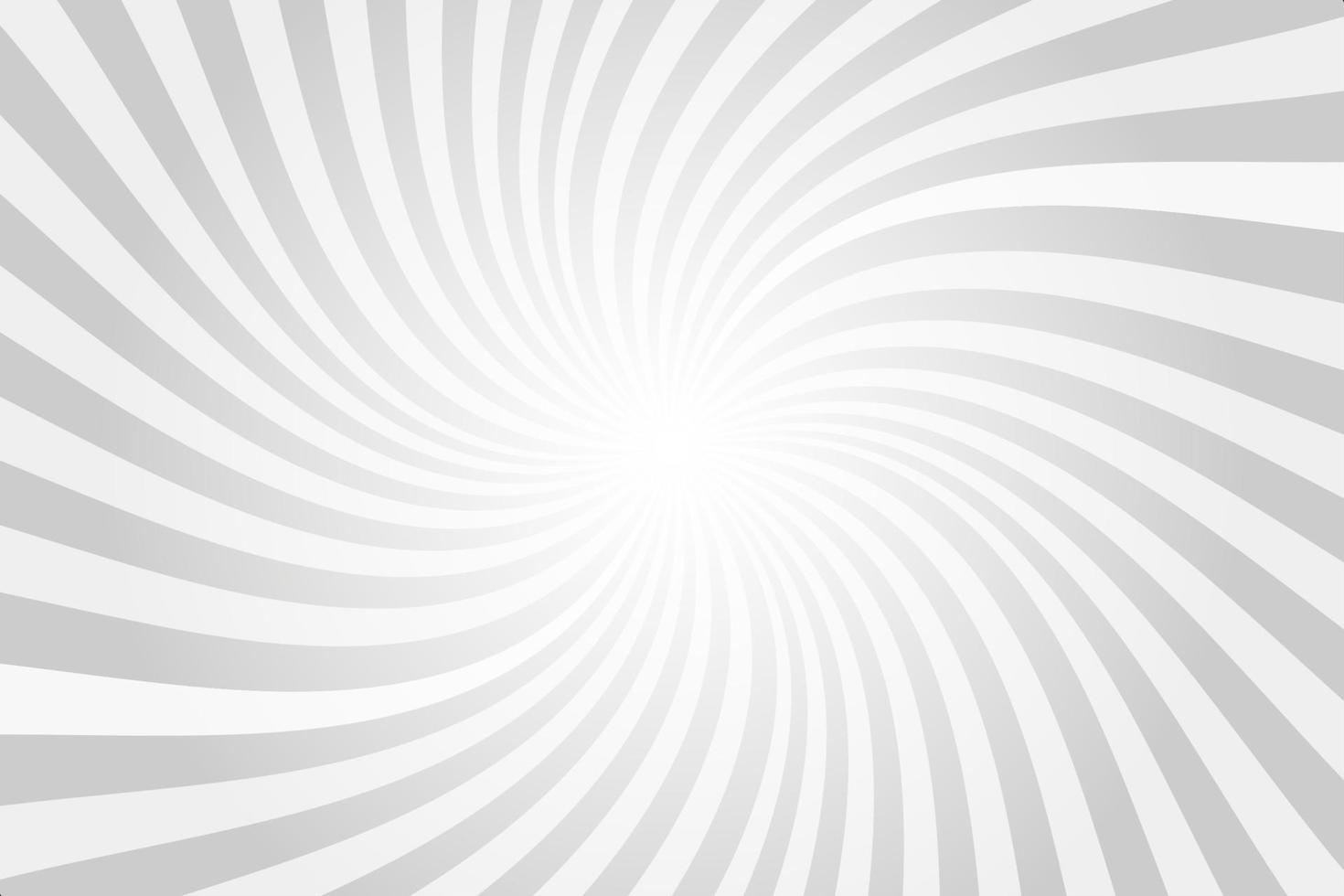 Sun rays background. White and gray radial swirl abstract comic pattern. Vector spiral explosion abstract lines backdrop