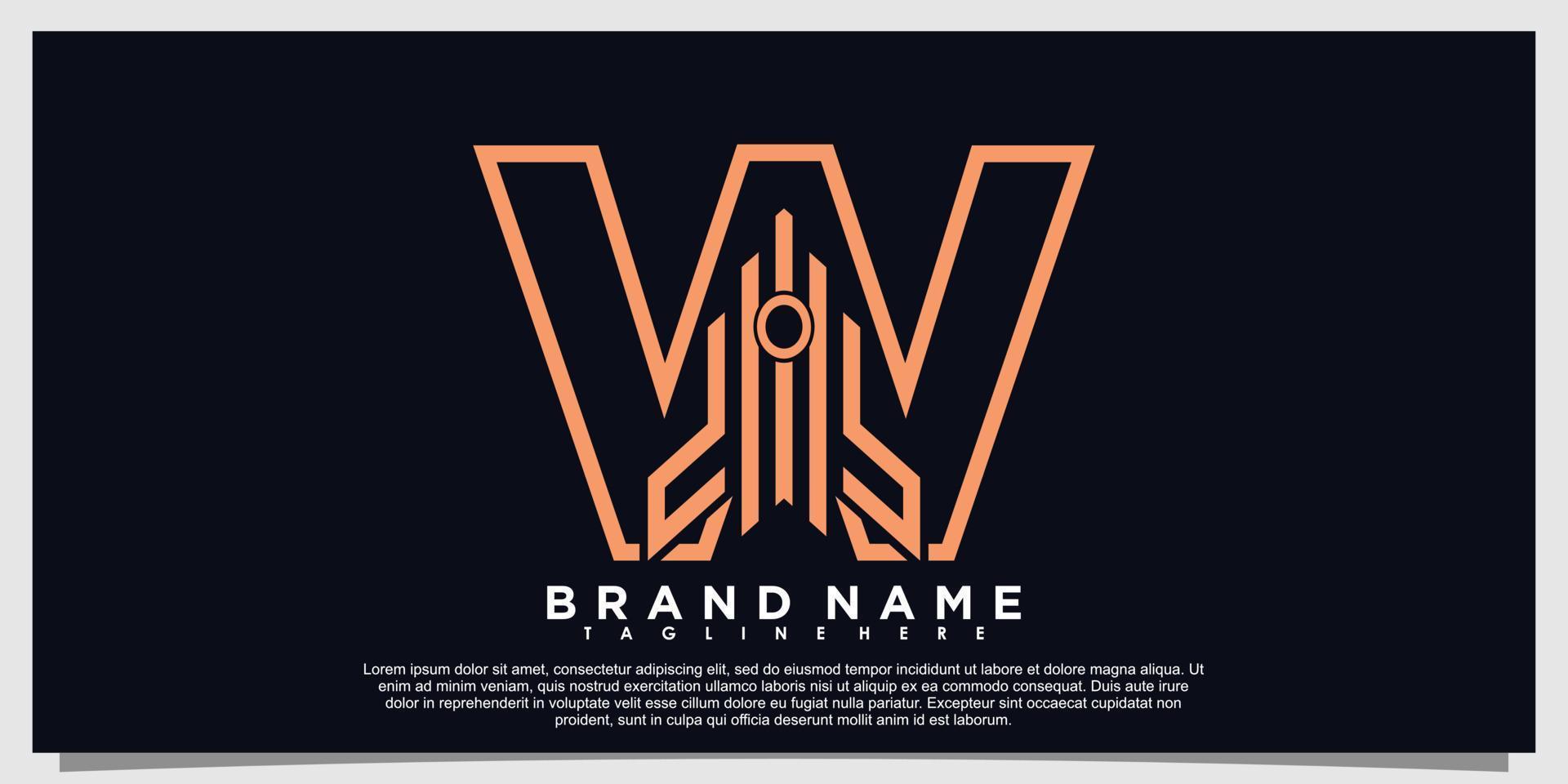 letter logo design with rocket  concept vector