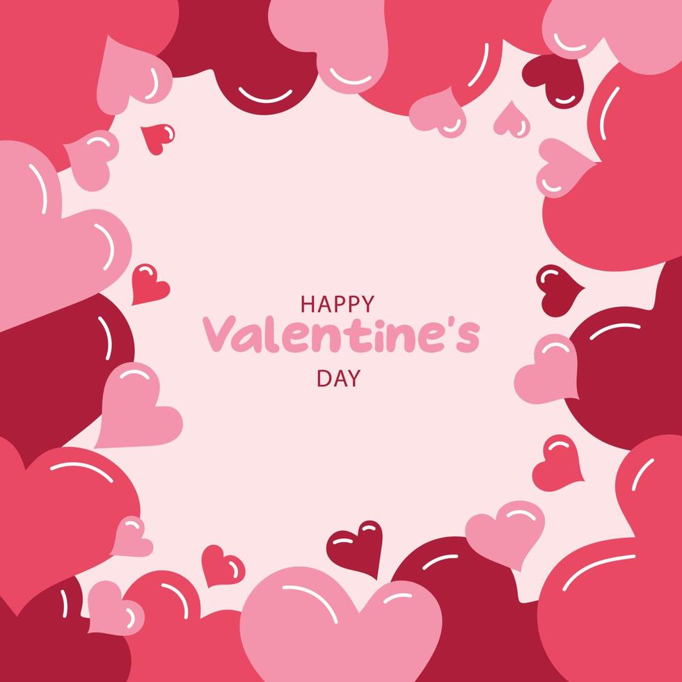 vector background on the theme of valentine's day