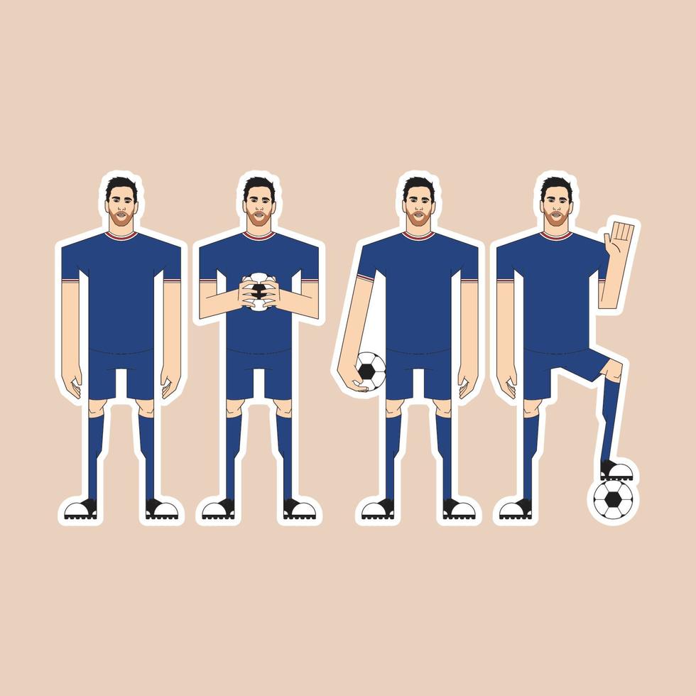 amantes del fútbol 10 vector