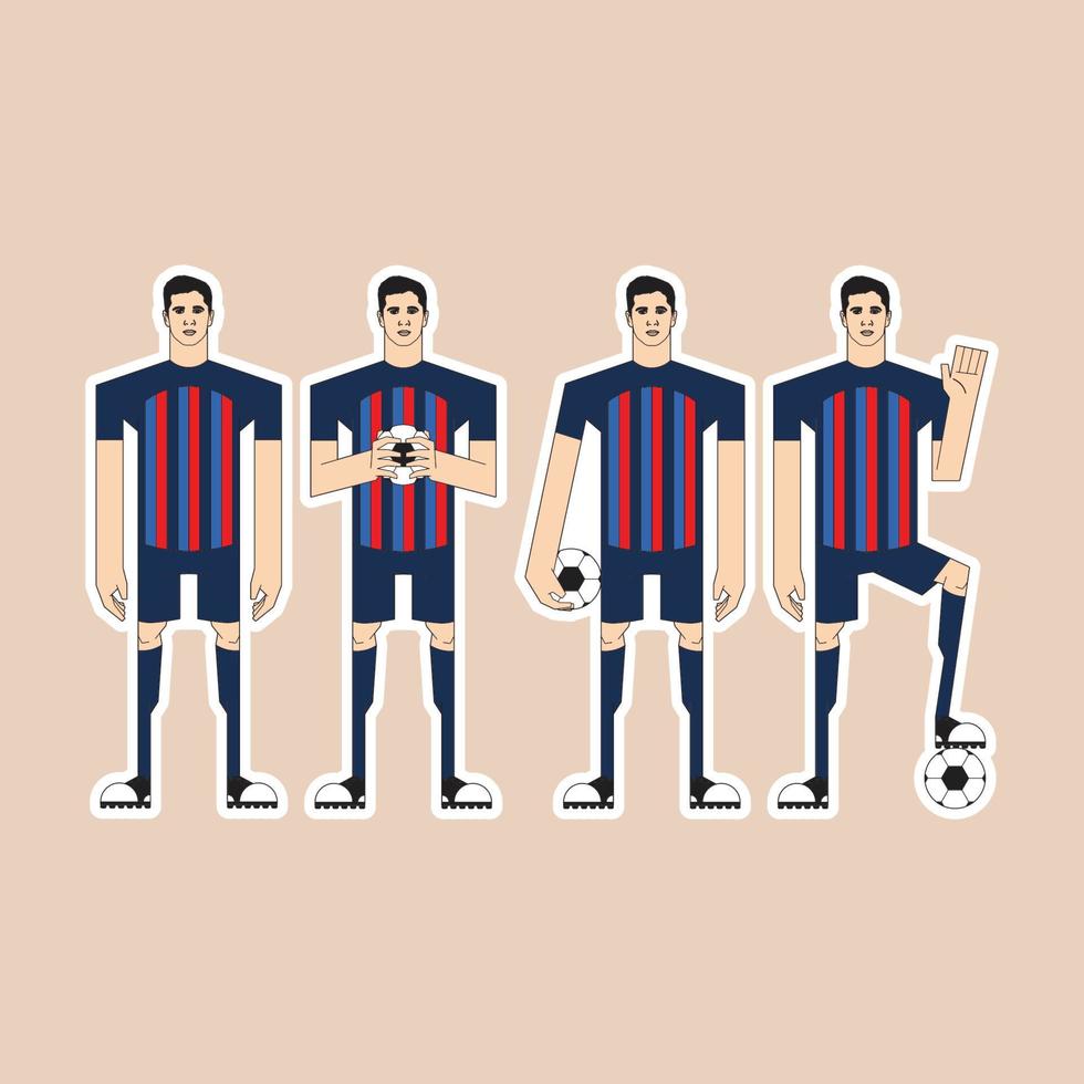 amantes del fútbol 11 vector