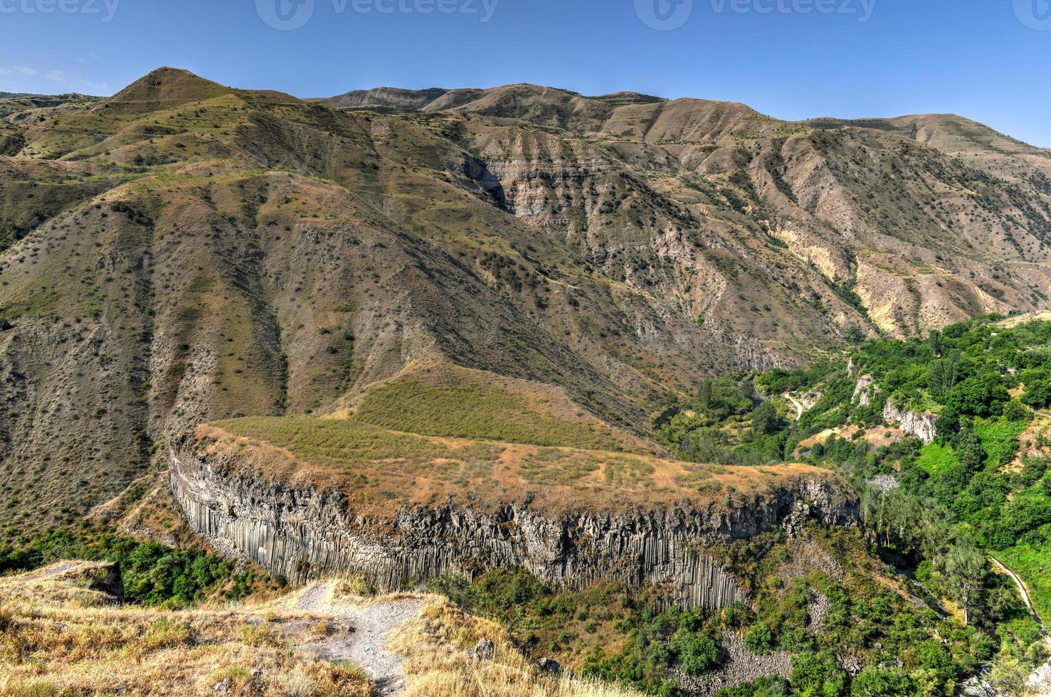 Unique geological wonder Symphony of the Stones near Garni, Armenia photo