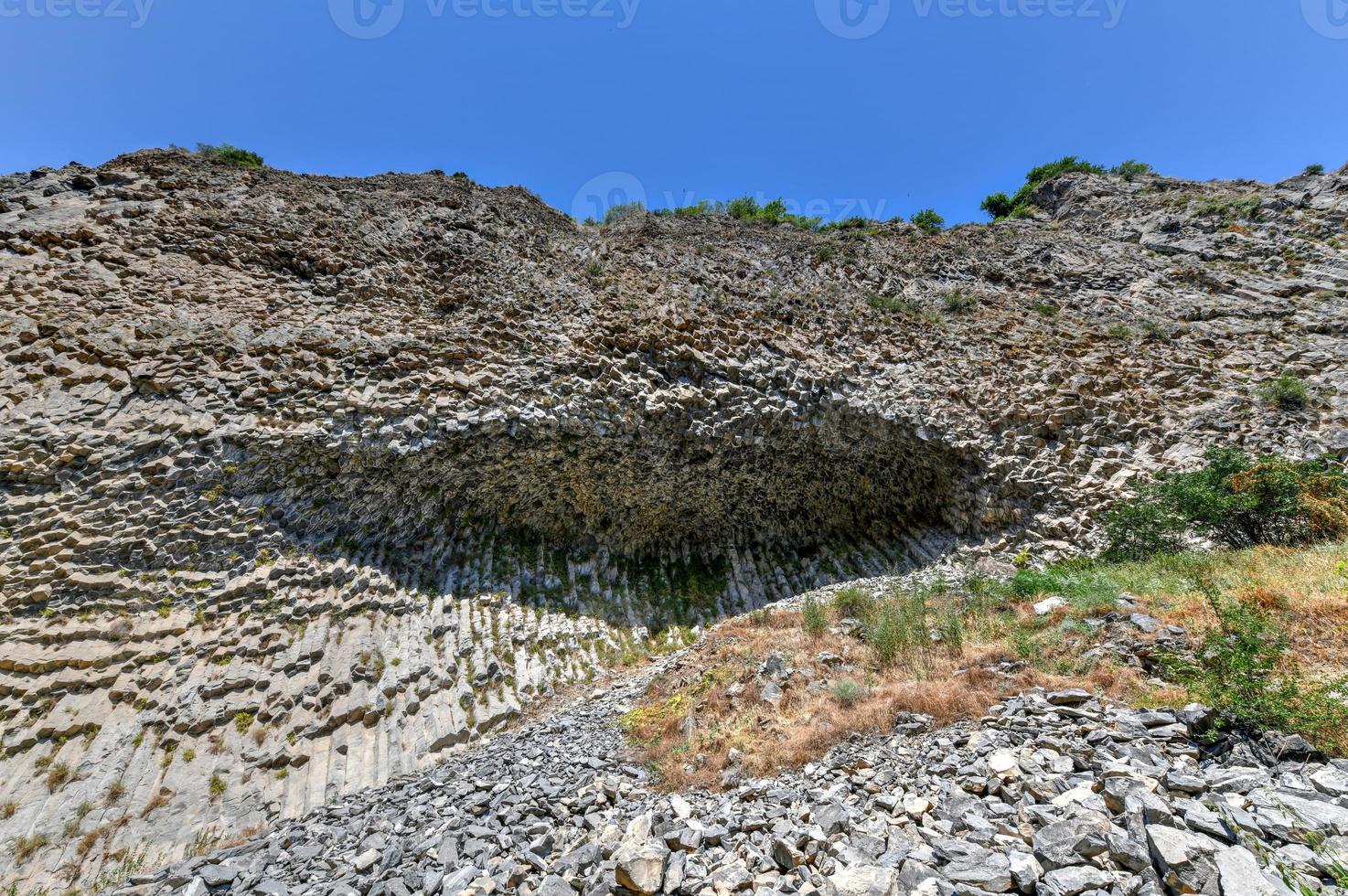 Unique geological wonder Symphony of the Stones near Garni, Armenia photo