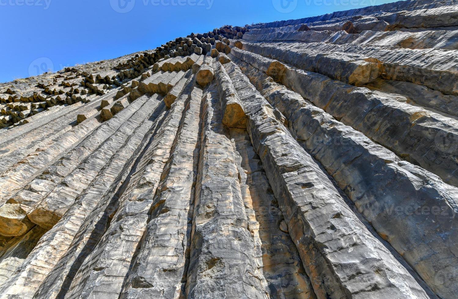 Unique geological wonder Symphony of the Stones near Garni, Armenia photo