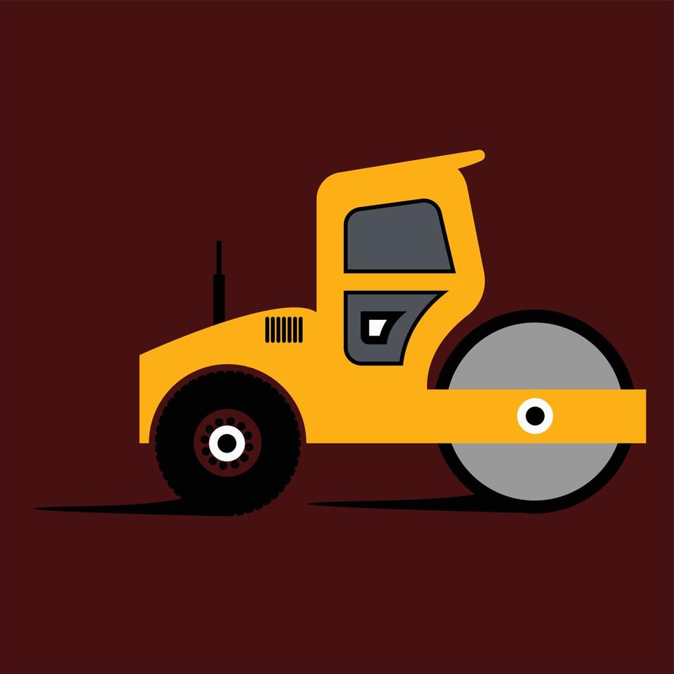 Bulldozer icon vector