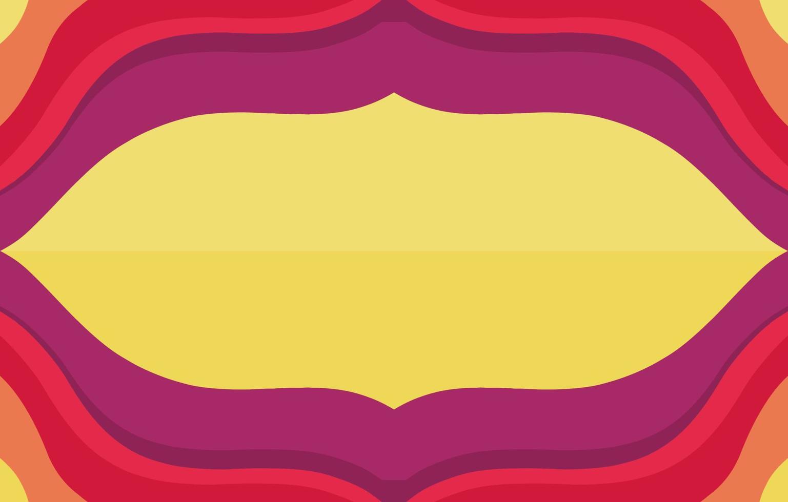 paper cut background with yellow and red colors vector