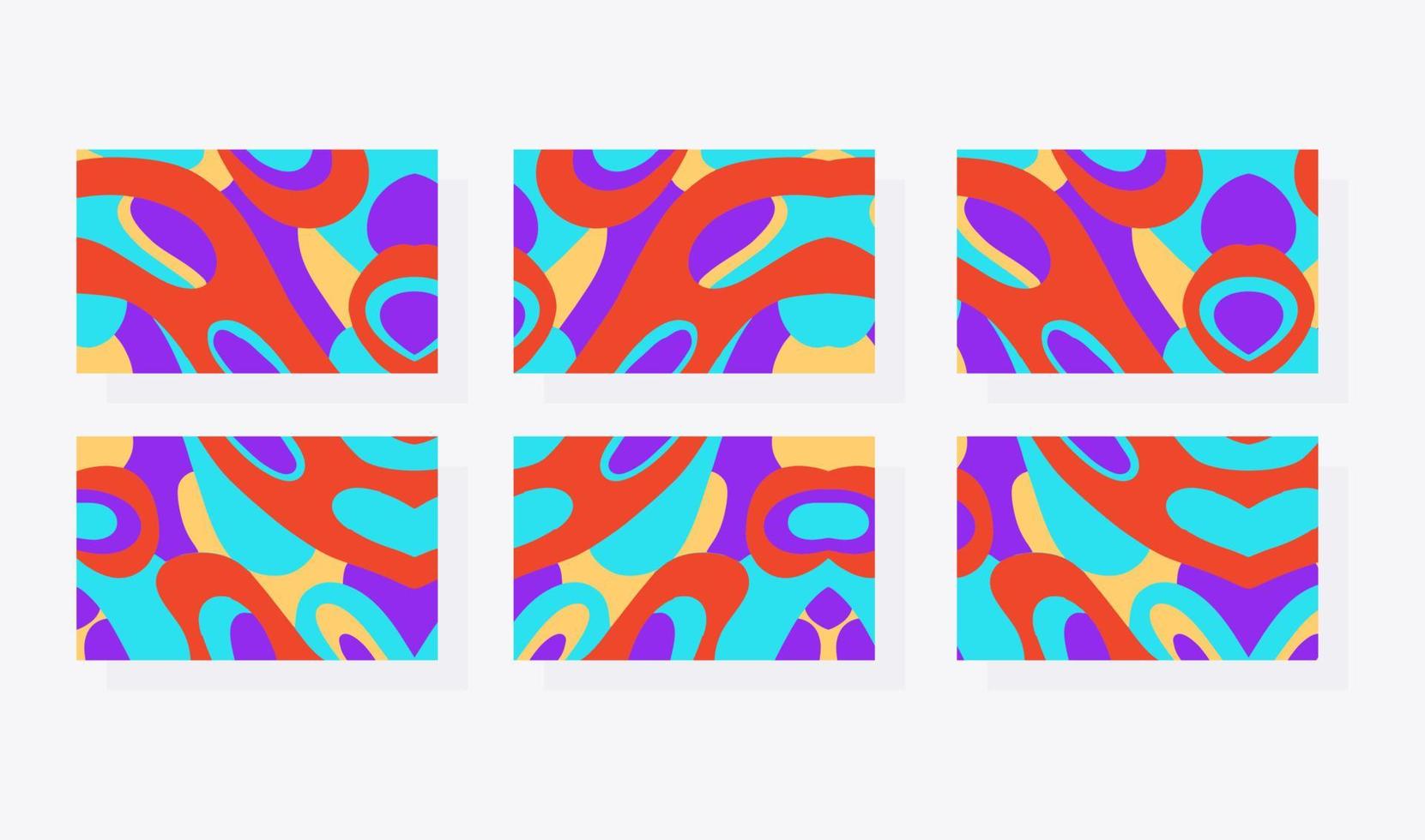 vector set of colorful background banner illustrations