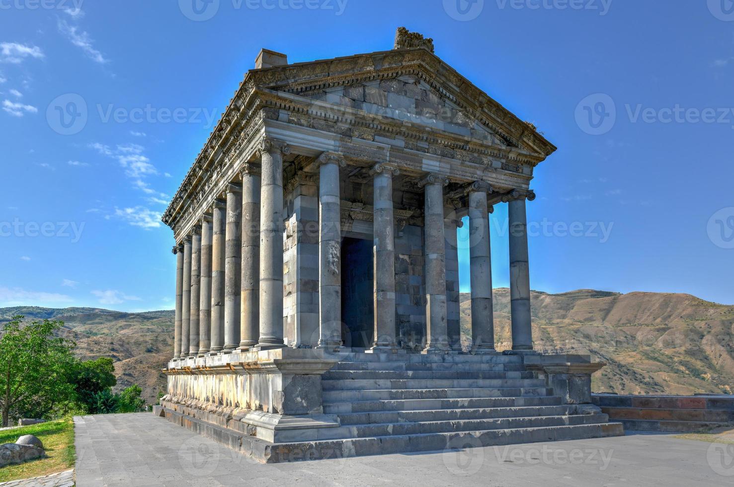 Temple of Garni, an Ionic Pagan temple located in the village of Garni, Armenia. It is the best-known structure and symbol of pre-Christian Armenia. photo