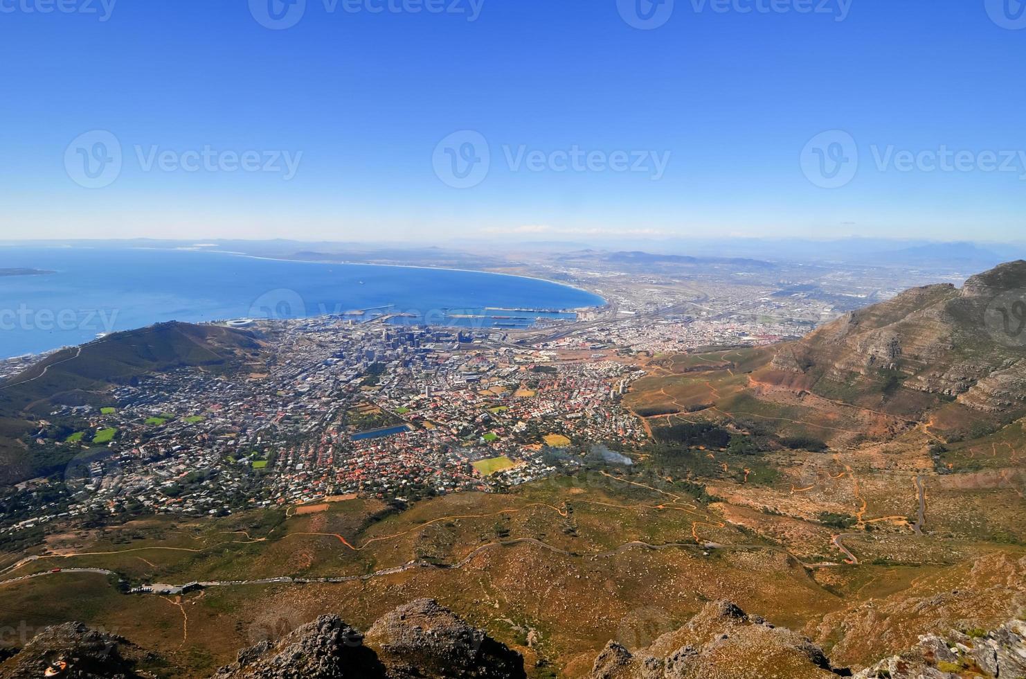 montaña de la mesa en ciudad del cabo foto