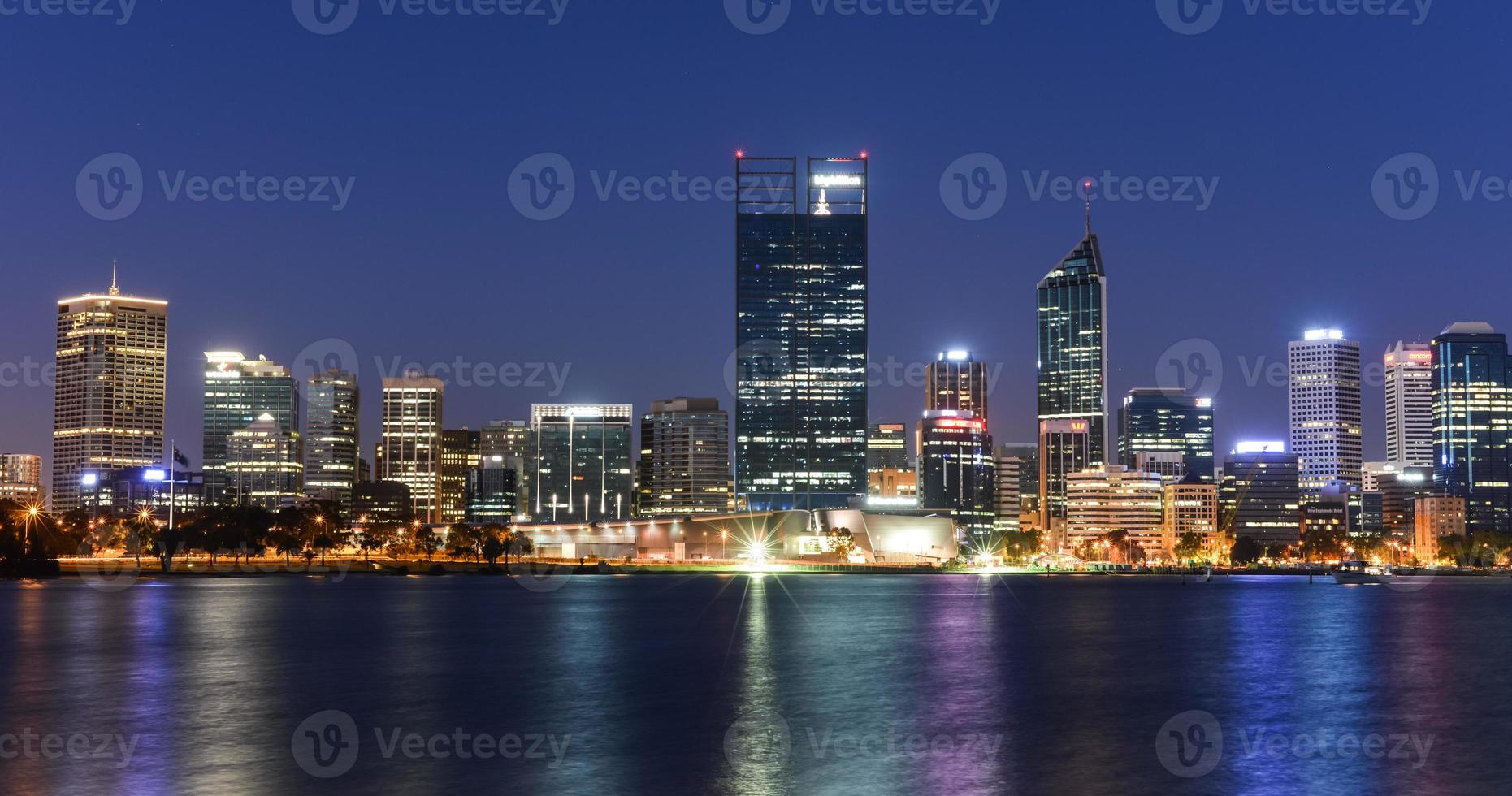 Perth Skyline reflected in the Swan River photo