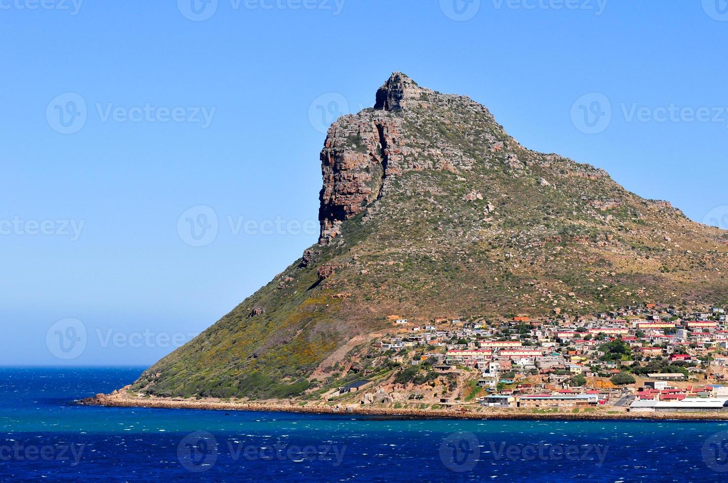 montaña de la mesa - ciudad del cabo, costa de sudáfrica foto