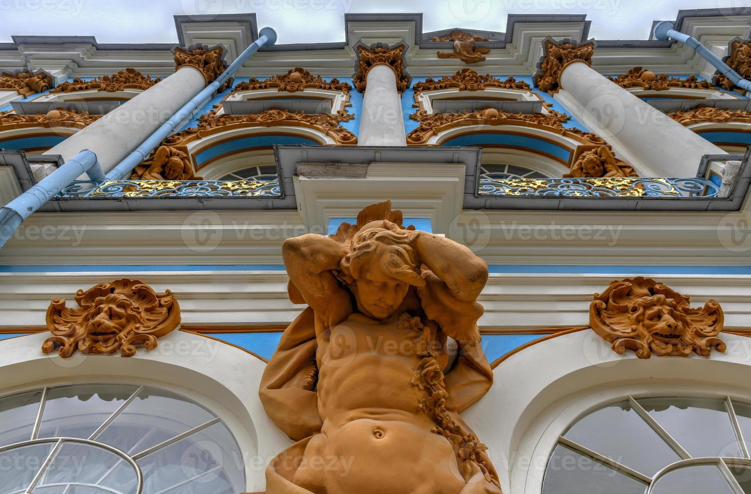 The sumptuous Catherine Palace in Tsarskoe Selo, St. Petersburg, Russia. photo