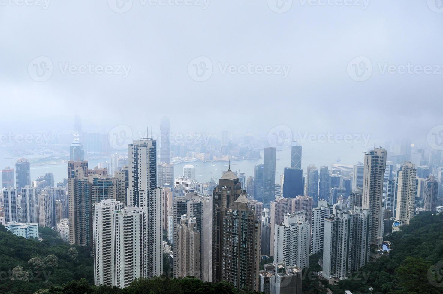 vista del pico victoria - hong kong foto