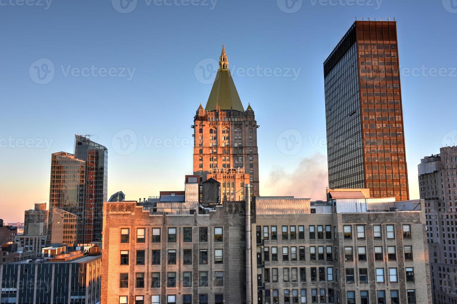 New York City Skyline at Sunset photo