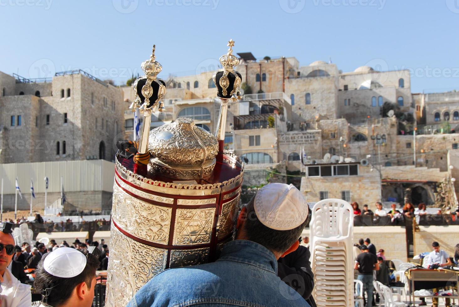 Bar Mitzvah at Western Wall, Jerusalem photo