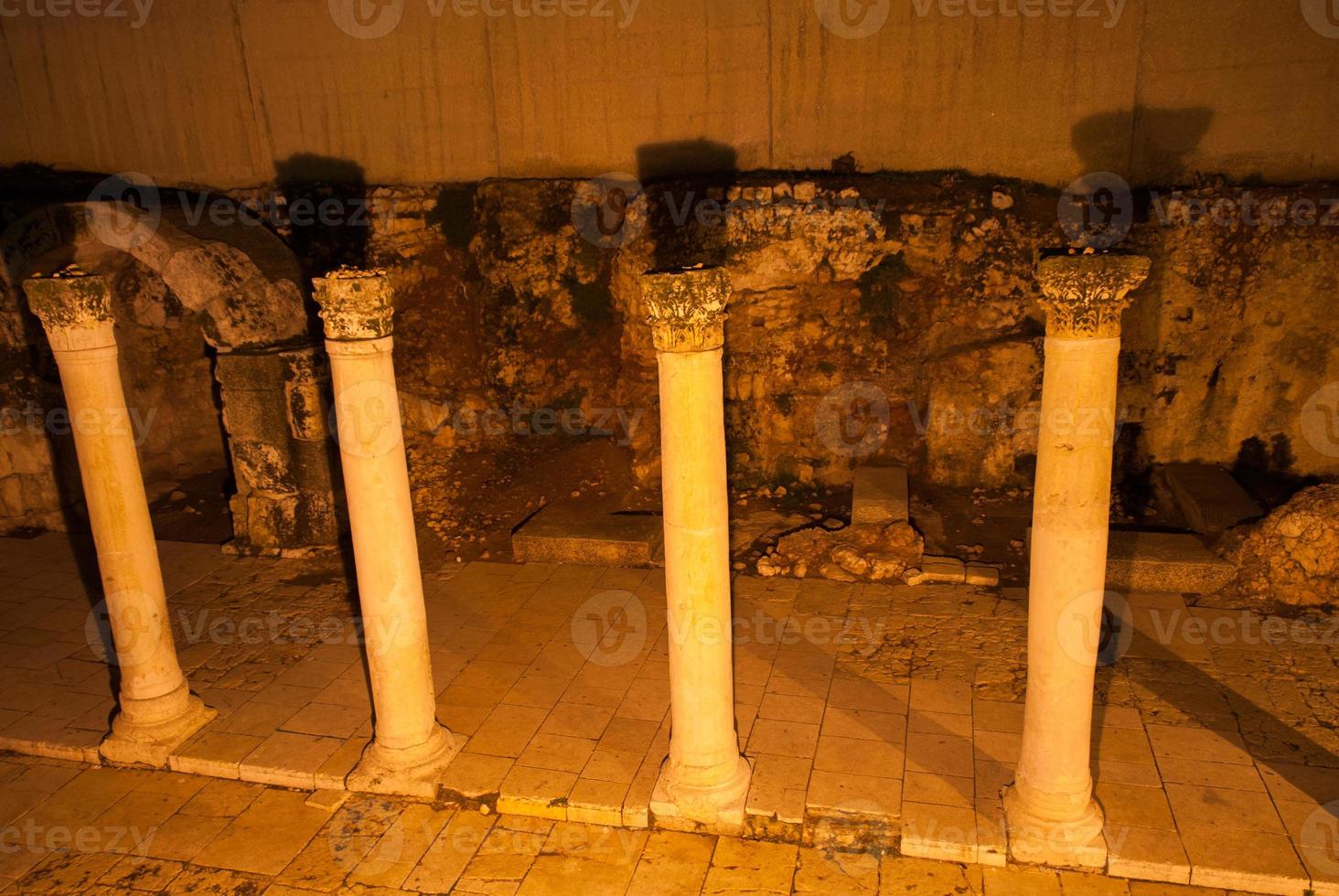 Roman Cardo, Jerusalem, Night photo