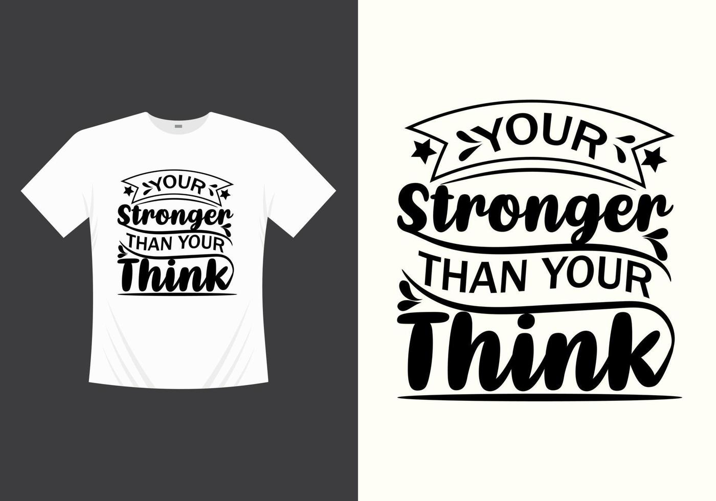 Creative thinking modern typography inspirational lettering quotes t shirt design suitable for print vector template design