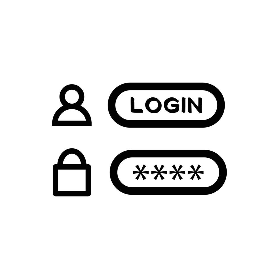 Protection and Security Vector Line Icons. Business Data Protection Technology, Cyber Security, and Computer Network Protection. Editable.