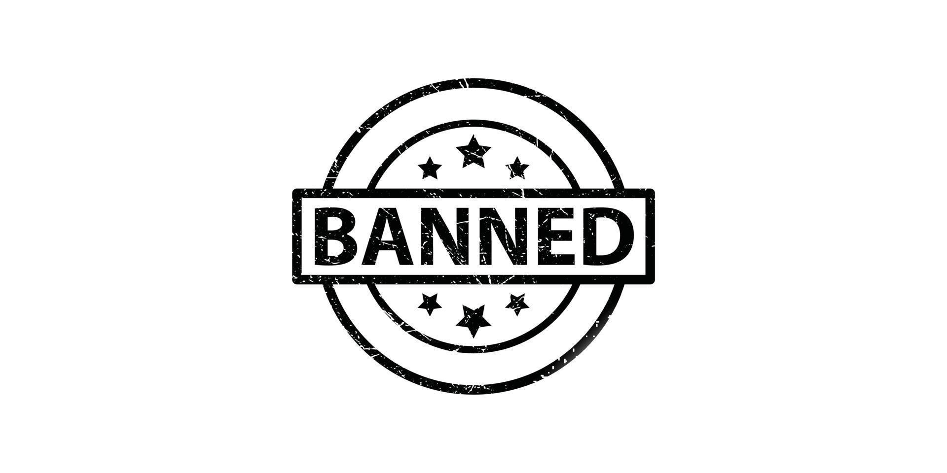 banned icon design vector template