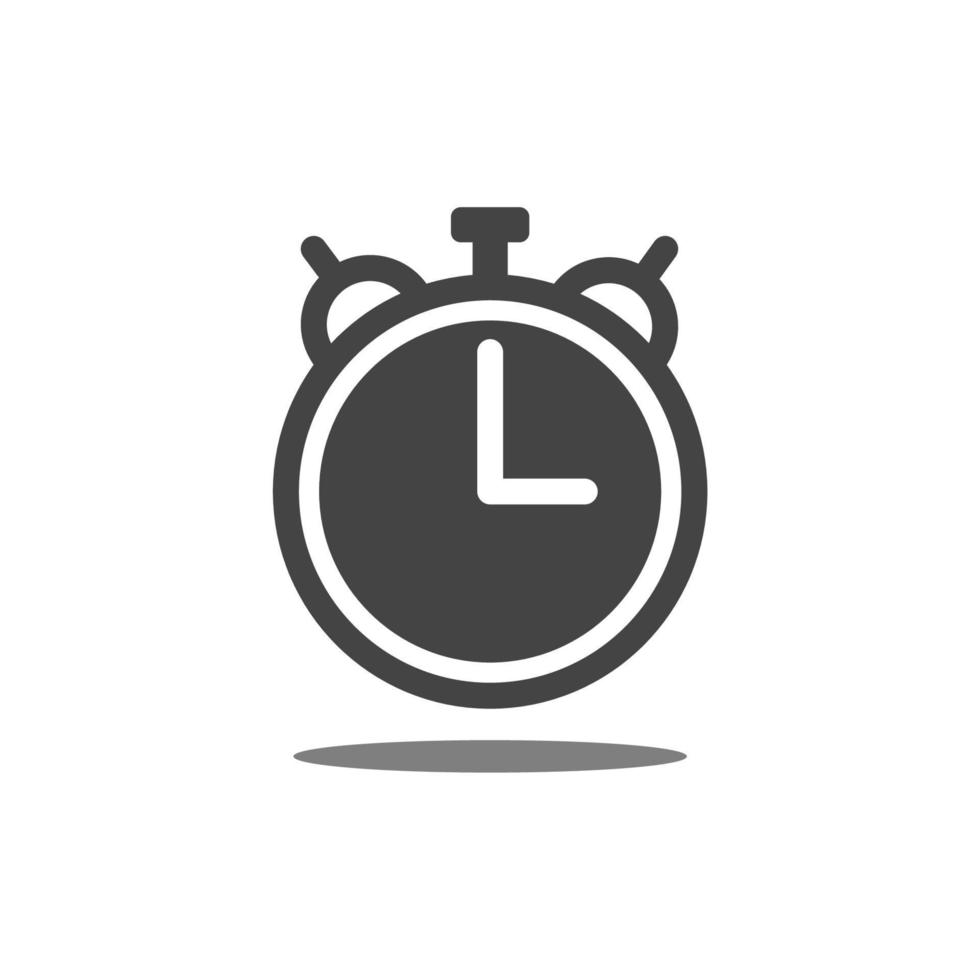 plantilla de vector de diseño de icono de reloj de alarma