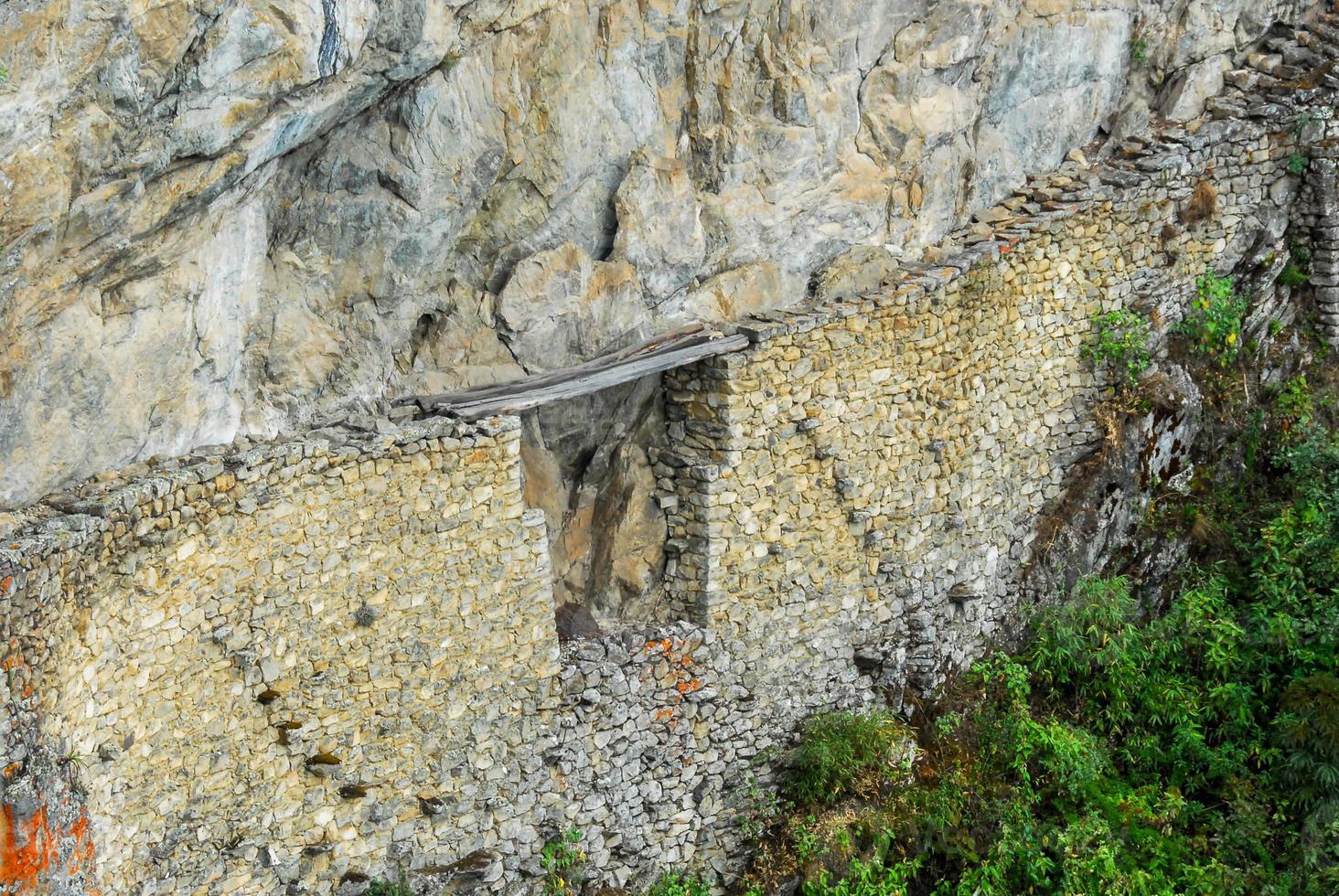 Incan Bridge - Machu Picchu, Peru photo