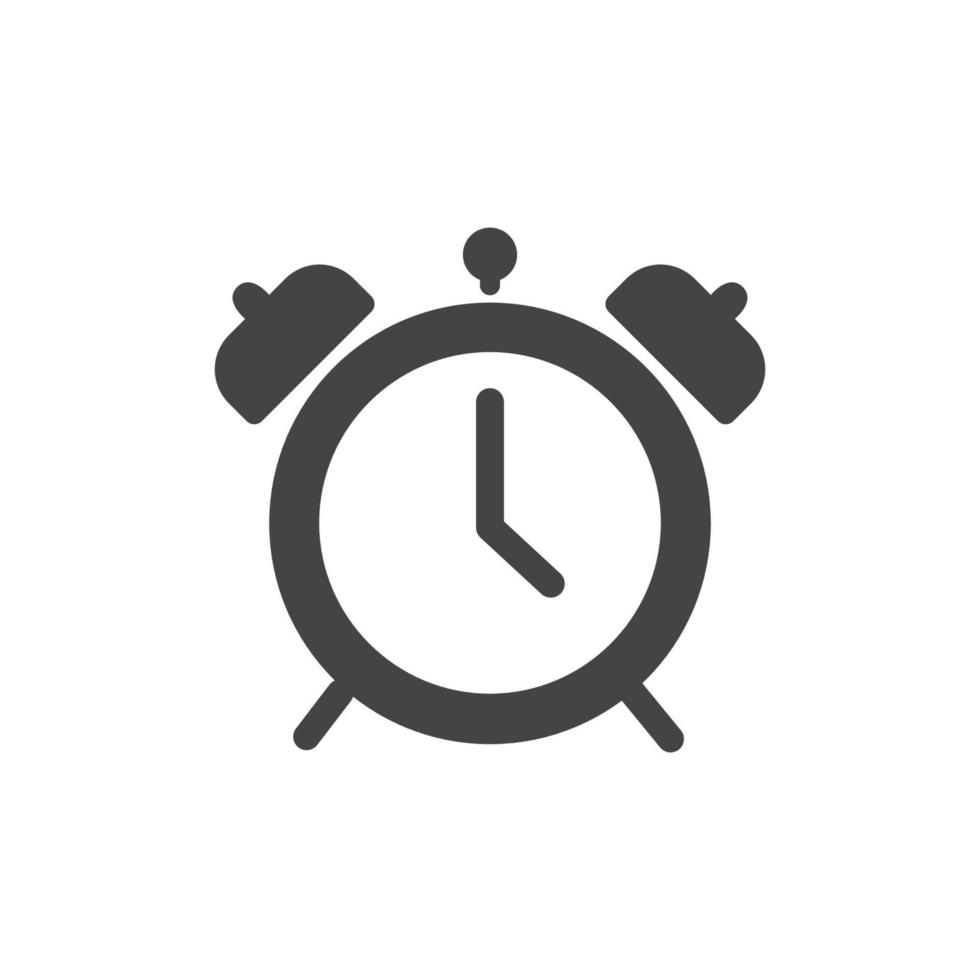 plantilla de vector de diseño de icono de reloj de alarma