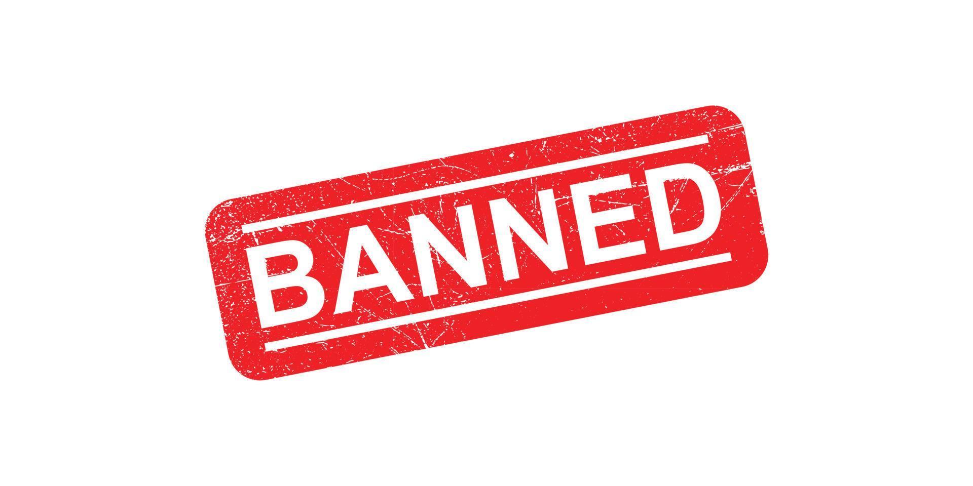 banned icon design vector template